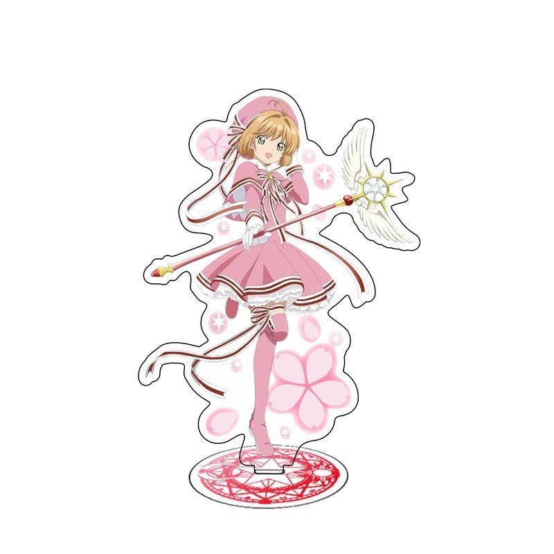 Giá Đỡ Hai Mặt Bằng acrylic Trong Suốt Hình anime Thủ Lĩnh Thẻ Bài Sakura Kinomoto Ri Syaoran Tsukishiro Yukito Touya