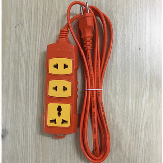 (HCM) Ổ cắm điện T-3000W công suất lớn siêu chịu tải dây dài 3m 5m 10m, Hãng Sopoka (Hàng Chính Hãng)