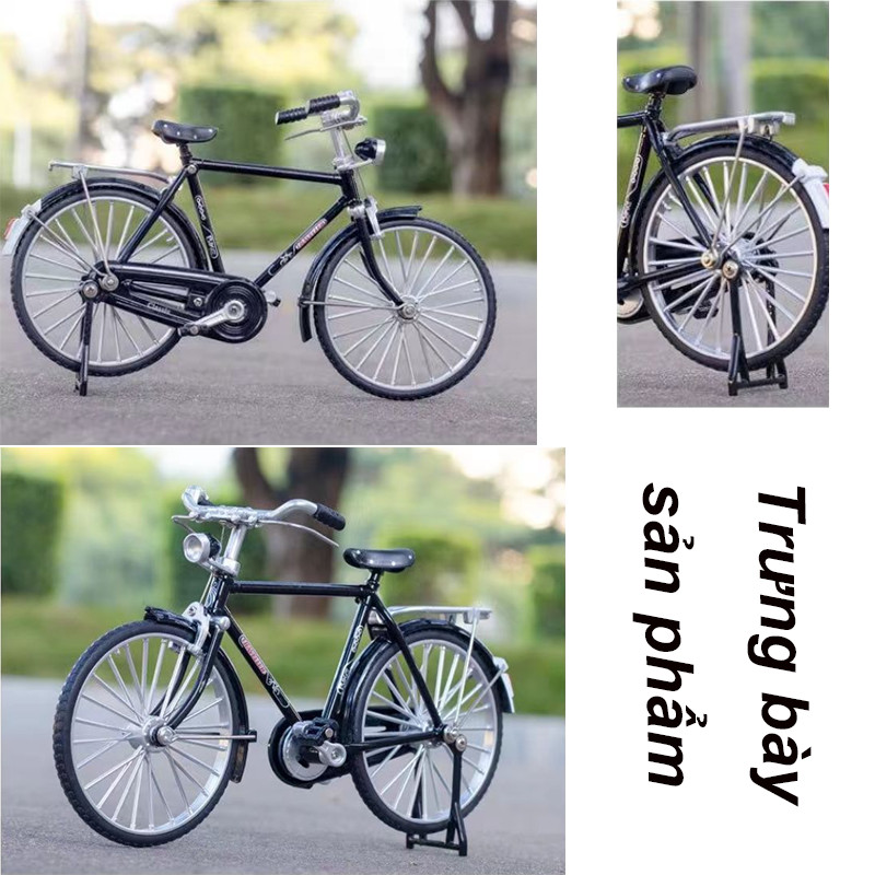 Diy Hợp Kim Mini Xe Đạp，Mô Hình Retro Mô Phỏng Kim Loại Xe Đạp Lắp Ráp Bộ，Sưu Tập Giáo Dục Đồ Chơi Cho