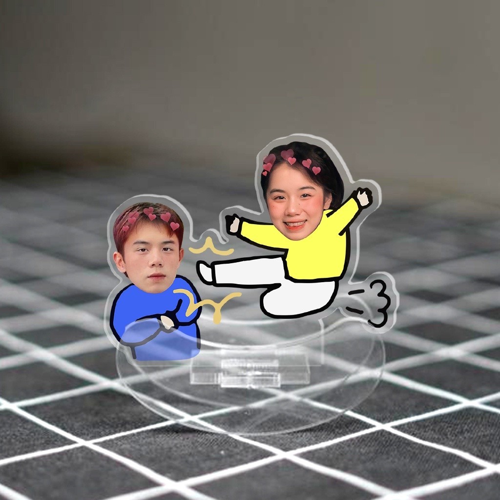 Standee lắc lư cặp đôi in theo yêu cầu 2 chibi đáng yêu- Quà Tặng Sango