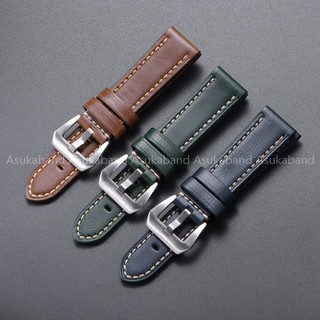 Dây đồng hồ da mềm Panerai 20mm 22mm 24mm 26mm cho nam nữ, vòng tay cổ điển, chống nước