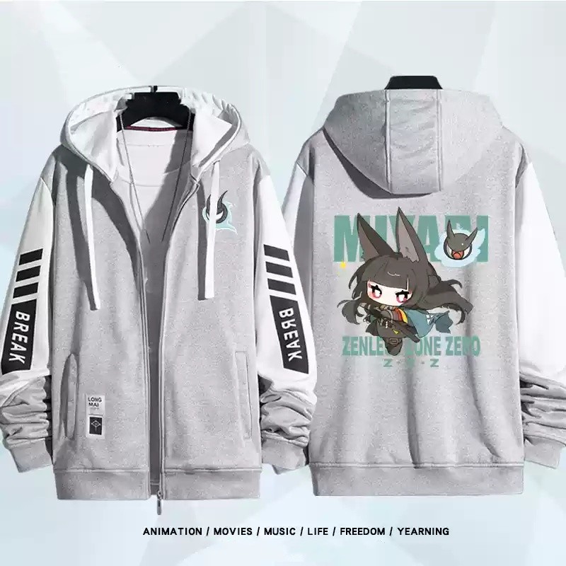 Áo Khoác Unisex Nhân Vật Hoshimi Miyabi Từ Anime Zenless Zone Zero