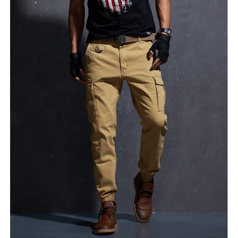 Quần Jogger túi hộp VANCENI_Men Multi Pockets Cargo Pants