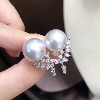 S925 Bạc Ngọc Trai Zircon Bông Tai Trang Sức Thời Trang Đơn Giản Quà Tặng Nữ