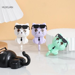 Huxuan Hoạt Hình Móc Tự Dính Ký Túc Xá Phòng Ngủ Móc Treo Cửa Ô Khăn Nón Áo Treo Tường Giá Trang Trí Động Vật Giá RFT