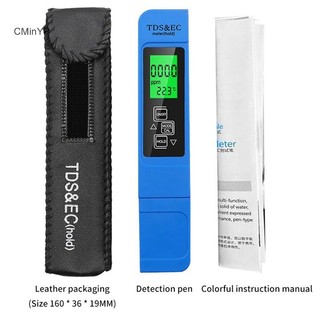Cminyp Máy đo nước 3 trong 1 TDS EC Máy kiểm tra nhiệt độ Bút LCD Bộ lọc tinh khiết Chất lượng vinh quang