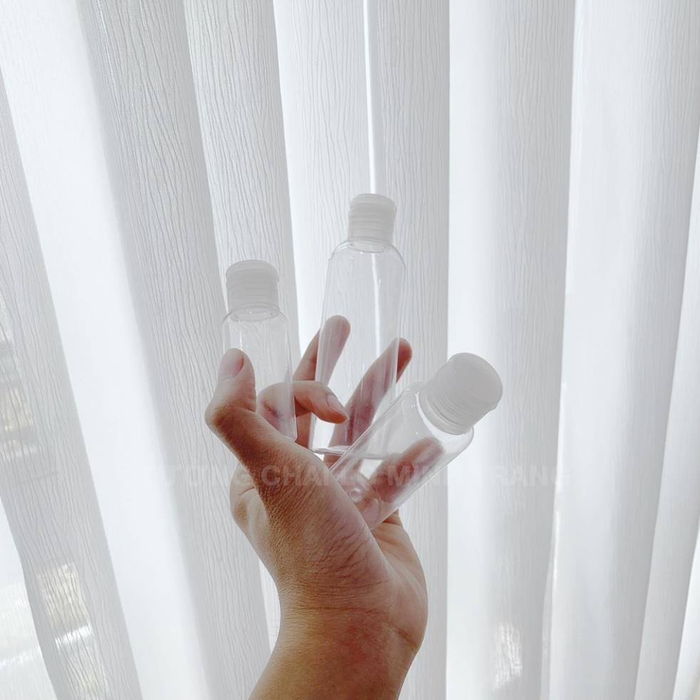 Set 10 Vỏ Chai Lọ Nhựa Pet Nắp Bật [5ml-100ml] Chiết Gel Rửa Tay, Dầu Gội, Sữa Tắm TOOL