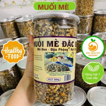 (Loại chuẩn) Muối Mè Đậu phộng Hạt Điều 500gr, Nhiều dinh dưỡng, Thích hợp Ăn Chay Ăn Kiêng