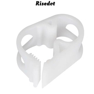 Risedot 10 Kẹp ống có thể điều chỉnh, Kẹp ống nhựa 6 ~ 12mm / 1 / 4 "~ 1 / 2" màu trắng, Kẹp ống điều khiển lưu lượng bằng nhựa bền Chai truyền