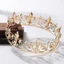 DARON King Crown, Hair Hoop Bar Mitzvah Crown Metal Prince Crown Crown, Phụ kiện tóc hợp kim phong cách Hàn Quốc đơn giản Vòng Tiaras Trang sức tóc