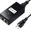 Đầu phun nguồn DELMER POE, 24V / 48V 0.5A IEEE802.3af / tại Bộ nguồn POE, Đầu ra thiết bị POE 48V 0.5A 100Mbps Bộ chuyển đổi Ethernet POE để bàn CCTV