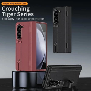 Dây Đeo Cổ Tay Giá Đỡ Dành Cho Samsung Galaxy Z Fold 6 5 4 3 360 Bảo Vệ Toàn Diện Bản Lề Kính Cường Lực Phim Chân Đế Gấp Bao