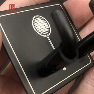 Hilabee 2x Giá Treo Tường Vợt Móc Treo Tường Thép Không Gỉ Cầu Lông Vợt Móc