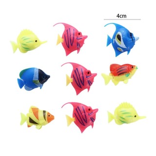 Nhựa Giả Cá Nổi Nhân Tạo Cá Mini Nhiệt Đới Cá Mô Phỏng Sống Động Phong Cảnh Bể Cá Trang Trí Phụ Kiện Thú Cưng 5 / 10 Chiếc