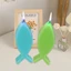 Khuôn Silicon Hình Cá Chân Nến với Giá Đỡ Nhựa - Dụng cụ Crafting