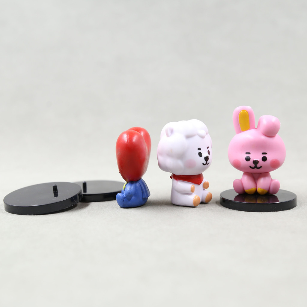 PS1 7 Chiếc BTS BT21 Nhân Vật Hoạt Hình Quà Tặng Cho Bé Gái TATA MANG KOYA RJ COOKY SHOOKY CHIMMY Đồ Chơi Mô Hình Dành Cho Trẻ Em