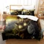 ST2 My Neighbor Totoro Suit Bộ chăn ga gối 3IN1 Bộ chăn ga gối Vỏ gối Phòng ngủ gia đình Có thể giặt được Ký túc xá TS2