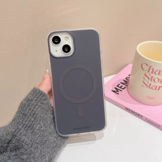 Ốp điện thoại từ tính màu Macaron cao cấp cho iPhone15 14 13 12 Pro Max Vỏ bảo vệ camera chống sốc chống rơi lưng cứng