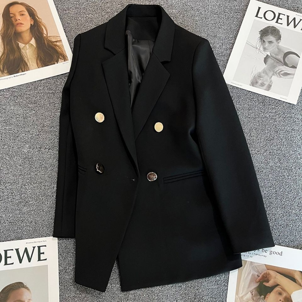 Nữ Tay Dài Màu Hồng Chắc Chắn Blazer Nữ Công Sở Nữ OL Phù Hợp Với Công Sở Áo Khoác Ngoài Đồng Phục