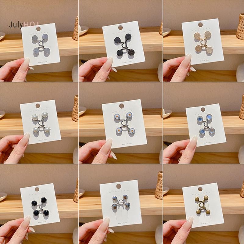 Bộ Trâm Cài Nữ JULYHOT Thắt Lưng Thổ Cẩm Cho Nữ Váy Quần Jean Có Thể Điều Chỉnh Eo Kẹp Kim Loại Chân Quần Áo Phụ Kiện Massivedeals