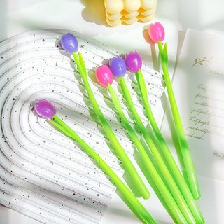 [Mực Đen] Bút Bi Silicon Thân Mềm Hoa Đổi Màu Dưới Nắng Lúc Lắc, Bút Bi Mực Gel Khô Nhanh