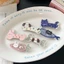SUNKISSD Kẹp Tóc Kim Sa Lấp Lánh, Xương Chó Mèo Cá Nhỏ Hoạt Hình Kẹp Tóc, Thời Trang Sáng Bóng Ngọt Ngào Nổ Bên Kẹp Dành Cho Nữ Cô Gái
