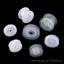 Cuộn trong suốt tròn để cuộn sợi, chỉ cotton, chỉ len, ống lưu trữ dây câu, khay cuộn rỗng bằng nhựa