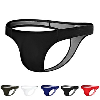[Otorl] Quần lót nam màu trơn gợi cảm lồi thoáng khí Bodycon Triangle Briefs