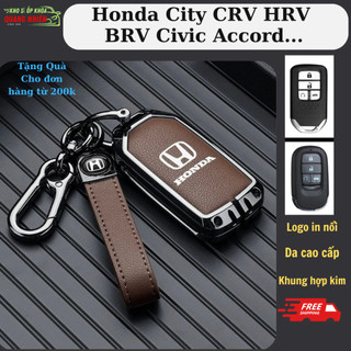 Bọc chìa khóa Honda City, Ốp chìa khóa Honda HRV, BRV, CRV , Bao da chìa khóa Civic Accord cao cấp