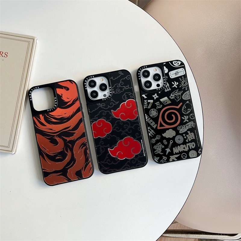 Casetify NARUTO AKATSUKI Dán Gương Silicon Mềm Ốp Lưng Cho