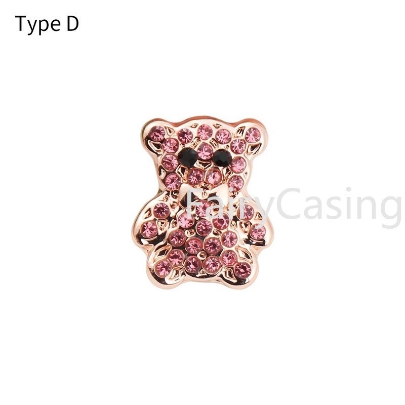 Dây Đeo Đồng Hồ Trang Trí Quyến Rũ Tương Thích Cho Apple Watch Series 9 8 7 6 5 4 3 Dây Đeo Vòng Tay Silicon Kim Cương Thời Trang Móng Tay Kim Loại Trang Sức Charm Stud Cho Phụ Kiện Ban Nhạc Iwatch