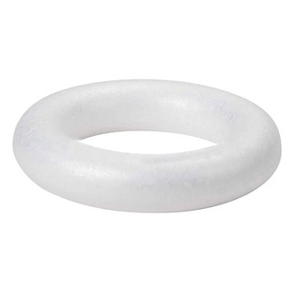ASDFGER 1 Chiếc Vòng Xốp, Vòng Tròn Polystyrene DIY Handmade Vòng Hoa, 5 / 7 / 8 / 10 / 12 / 15 / 17 / 20cm Trắng Cho Đồ Trang Trí Tiệc Cưới
