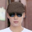 WOODNEST Cabbie Flat Cap, Mũ nồi Cotton có thể điều chỉnh, Thời trang thông thường Bảo vệ tia cực tím Mùa hè Mũ Newsboy Nam