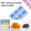 Cc 4 6 Khoang Tròn Fondant Khuôn Socola Bánh Dụng Cụ Nướng Bánh Handmade-Soap Trang Trí Khuôn Silicon Dễ Dàng Vệ Sinh
