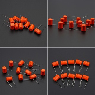 Com * 10 Chiếc Màu Cam Thả Tụ Âm Mũ 715P 047uf Guitar Tone Caps Tụ Điện