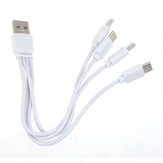 Charmantcc1 Cáp chia USB C Cáp sạc bốn cổng đôi cho điện thoại di động