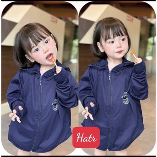 10-19kg (nhiều màu) Áo khoác đi nắng dáng ngắn cho bé trai và bé gái chất thông hơi chống tia UV