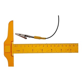 Dây cuộn MARBLEM, Cáp nối đất ESD chống tĩnh điện 2mm 180cm / 71 ", Polyurethane PU, Màu đen kim loại với móng vuốt kẹp cá sấu đôi