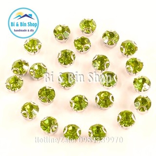 100 Viên Đá Đế S25-5,5mm Tròn 2D Hạt Pha Lê Đính kết Trang Phục, Làm Phụ Kiện Thời Trang