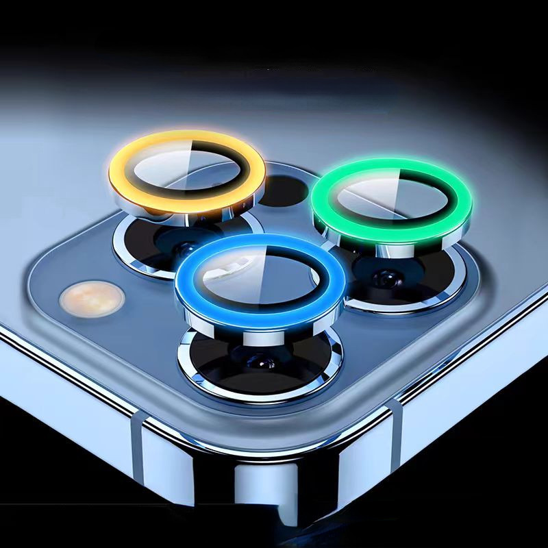 Vòng bảo vệ ống kính máy ảnh ánh sáng ban đêm bằng gốm cho iPhone 11 12 13 14 15 PRO MAX 14 15 Plus