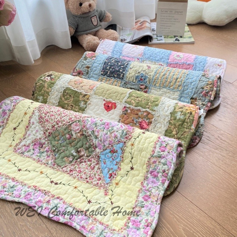 Thảm trải sàn cotton nguyên chất chống trượt, dày, thấm hút nước cho phòng tắm/nhà bếp