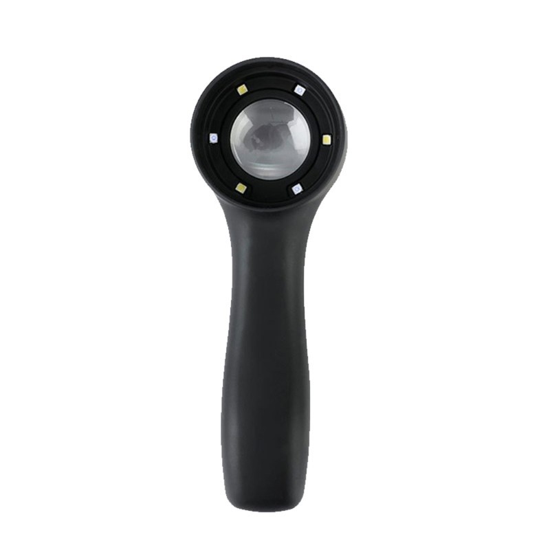 Pcf * Kính lúp 60X Kính lúp Ống kính lúp có đèn LED UV để kiểm tra tem trang sức Magnifi có thể sạc lại
