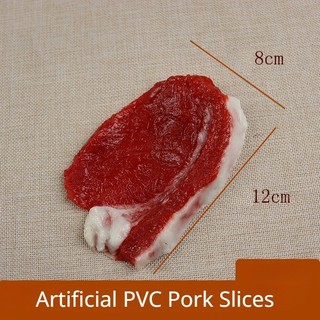 Nhân Tạo Nhựa PVC Tươi Thịt Heo Giả Mô Hình Mô Phỏng Thịt Lát Chụp Ảnh Chống Đỡ Mô Hình Thực Phẩm Cho Nhà Bếp Trang Trí Tiệc Tại Nhà