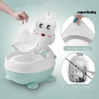 [Superbaby] 100 Cái / 10 Cuộn Dùng Một Lần Cho Bé Trẻ Em Bô Túi Đựng Ghế Vệ Sinh Túi Lót Ghế