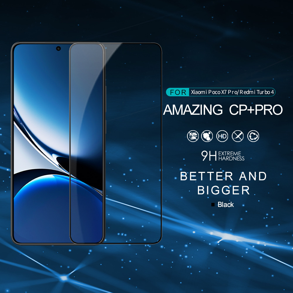 Ảnh Kính cường lực NILLKIN CP + Pro cho Poco X7 Pro 9H Tấm bảo vệ màn hình chống cháy nổ 1