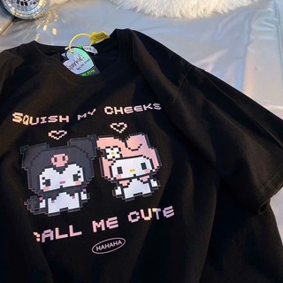Áo Thun phông nam nữ chất cotton su cổ tròn form rộng cute
