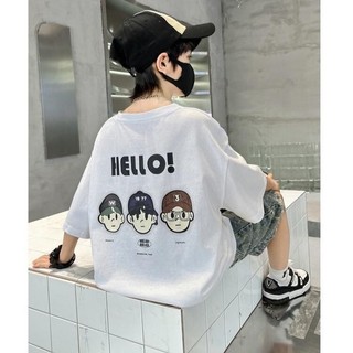 AP30 Áo Phông Cho Bé in chữ HELLO Chất Vải Mát Lịm Cao Cấp Chính Phẩm