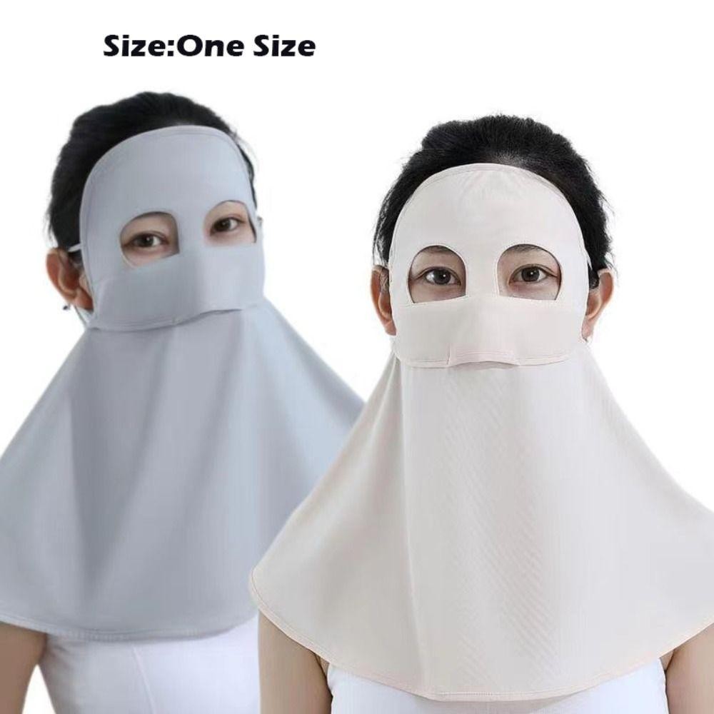 KANGN Chống Nắng, UPF50 + Khăn quàng cổ chống tia cực tím toàn mặt, Tấm che nắng thoáng khí chống bụi Mặt mùa hè