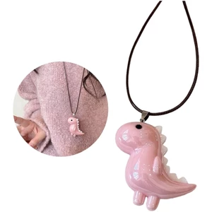 BTF Đáng Yêu Khủng Long Mặt Dây Chuyền Vòng Cổ Dây Dài Dây Xích Neckchain Phụ Kiện Thời Trang