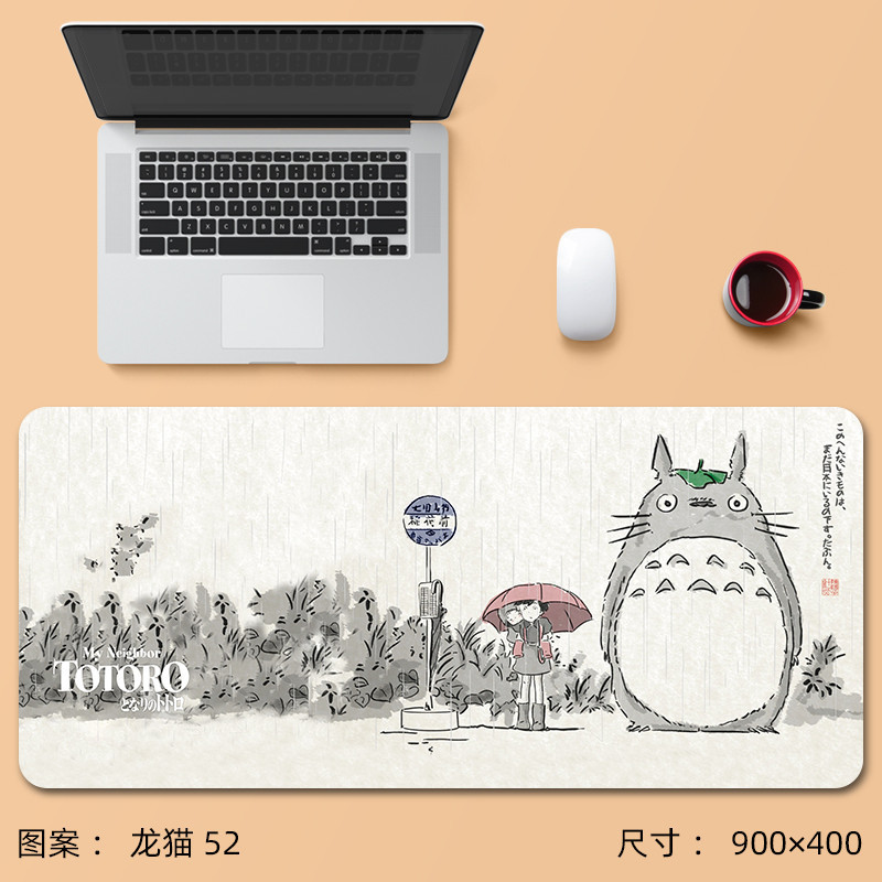 Totoro Anime Miếng Lót Chuột 60x30cm Miyazaki Hayao Spirited Away Bonya Bàn Phím Hoạt Hình Dễ Thương Bàn Văn Phòng Lớn Miếng Lót Bàn